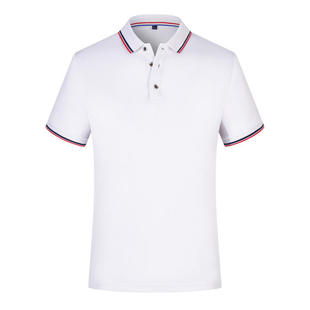 High-end ice silk quick-drying polo shirt set work uniform club business lapel short sleeve T-shirt advertising cultural shirt