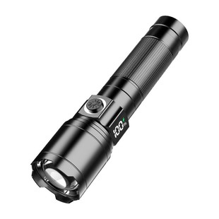 Yihu white laser flashlight digital display usb charging remote zoom charging