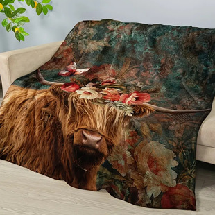 Highland коровы принт фланелевое одеяло классическое идиллическое одеяло одеяло подарок одеяло одеяло для дивана
