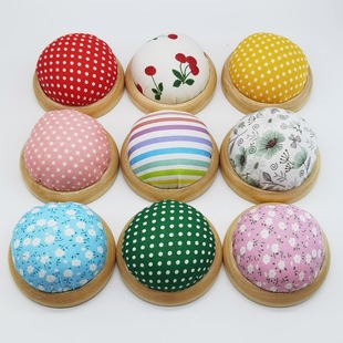 Solid wood base pin insert nearly 100 kinds of small flowers choose cross-border pin insert pad cross-stitch DIY pin pad factory outlet