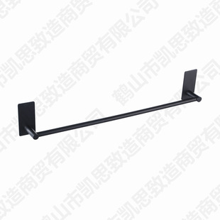304 stainless steel black towel bar detachable splicing towel rack nail-free towel rack