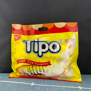 Tipo Vietnam imported biscuit bread dried egg milk flavor 270g leisure popular breakfast box 12 bags