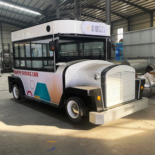 Commercial Street Pedestrian Street Matching Rental Sales Car Ticket car Mobile Street View Shop Car Retro Dining Car