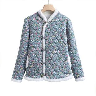 Customized New Popular Cotton Outwears, Autumn and Winter Cotton Outwears, Internet Celebrity Retro Jackets, Versatile Chinese Style Women's Clothing, Mother's Large Size