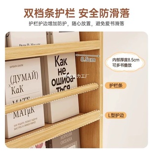 Door Storage Rack Solid Wood Bookshelf Home Bedroom Storage Rack Wall-Hanging Multi-Layer Storage Wall-Mounted Children's Bookcase
