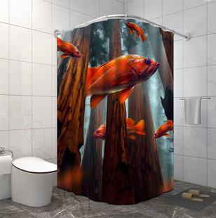 Waterproof shower curtain curtain curtain bathroom decorative shower curtain polyester curtain bathroom accessories