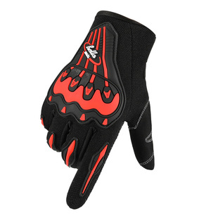 Sports Riding Gloves Men's and Women's Spring and Summer Exposure Finger Thin Sun Protection Motorcycle Delivery Rider Full Finger Gloves
