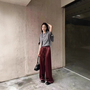 G goods ~~ satin slip casual pants 935