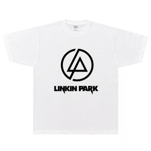 Linkin Park Lincoln Park футболка рок Американский ретро уличный свободный винтажный Модный с коротким рукавом