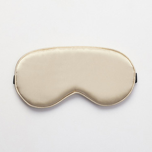 New double-sided silk sleep eye mask shading elastic adjustment buckle travel eye mask solid color breathable beauty eye mask