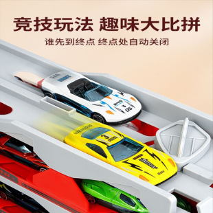 Children's alloy storage container engineering vehicle deformation large truck track ejection car 6 boys toy 3 years old