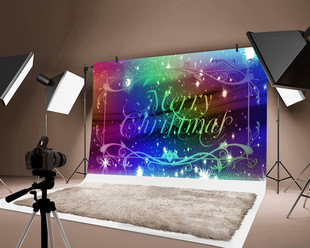 shopify Amazon ebay can send Christmas series photography background cloth party decoration 3*6 M Wholesale