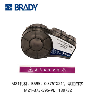 Brady B-595 Vinyl Handheld Labeling Machine Consumables Ul Certified Precision Probiotic Labels 139732