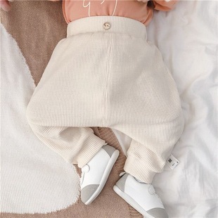 Baby's High Waist Belly Protecting Pants Spring New Baby's Korean-style Children's Harlan Pants Big Butt Pants for Boys and Girls