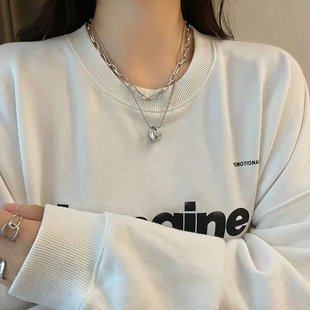 Cold Style Simple All-match Ins Necklace Women's Design Sense Niche Clavicle Chain 2023 New Internet Celebrity Accessories