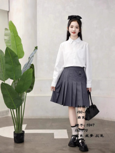 Summary of Short Skirts 2025 New Medium and Large Children's Dress Petticoats Primary and Secondary School Students Host Skirts Short Skirts Pleated Skirts