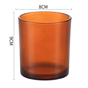Spot 8oz 6oz Frosted Aromatherapy Candle Cup Colorfulful Candle Jar with Lid Frosted 10oz 14oz Wax Cup