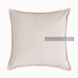 Sofa Pillow Living Room Light Luxury High-end Bedside Cushion Back Cushion Corduroy Bed Pillowcase Without Core