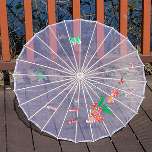 Classical Dai juansi transparent craft props oiled paper umbrella adult stage performance dance umbrella catwalk dancing flower umbrella