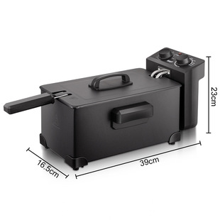 Fryer household small electric fryer 3L electric fryer commercial fryer potato chips machine stall fryer string pot constant temperature