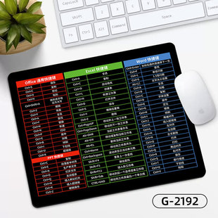 Cute Shortcut Key Girl Style Simple Desk Mat Office Cartoon Animation Office small size Mouse Pad Portable