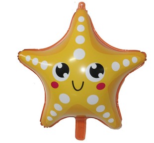 Q version Marine small animal aluminum film balloon octopus dolphin crab birthday decoration aluminum foil balloon party