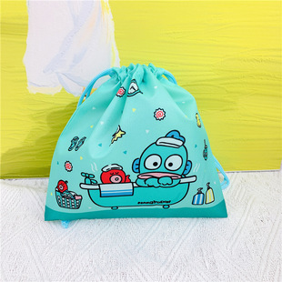Cute Drawstring Bucket Cartoon Fish Kulomi Gift Packaging Bag Travel Wash Cosmetics Storage Bag