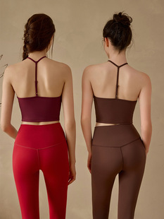Yoga Suit Women's Cross-border New Cross-back Sports Underwear Running Fitness Yoga Suit suit One-piece Bra