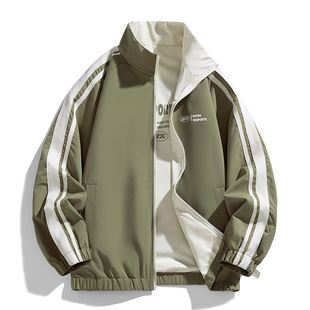 New American-style Double-sided Jacket Men's and Women's Top Fashionable Windproof Waterproof Casual Jacket for Young Students