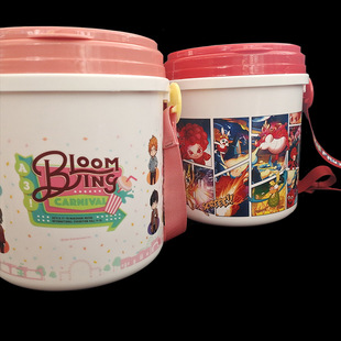 [Factory Outlet] New Food Grade Pp Popcorn Bucket Ice Bucket Gift Bucket Hot Roll Printing Printing Bucket
