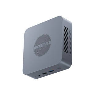 Oumax-N100 Mini Host Dual Network Port Dual HDMI Built-In Power Supply Office Commercial Portable Minipc
