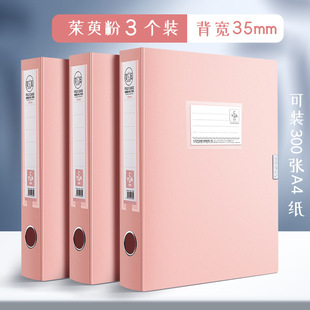 Mingzhuo Morandi File Box 55mm Thickeneded Plastic File Box Storage Information Box Cadre Personnel Vertical Accounting