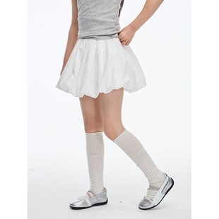Girls' Floral Bud Skirt 2025 Summer New Children's French Sweet Puffy Skirt High-Waisted A-Line Versatile Short Skirt