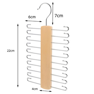 Factory Direct supply solid wood sling underwear rack multi-functional hanger non-slip thickened seamless clothes support wholesale free shipping