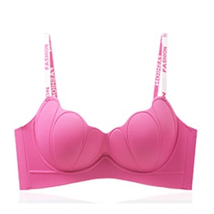 Underwear Women's Small Chest Push-up Showy and Large No-mark Parammary Anti-sagging Beautiful Back Autumn One-piece Upper Bra