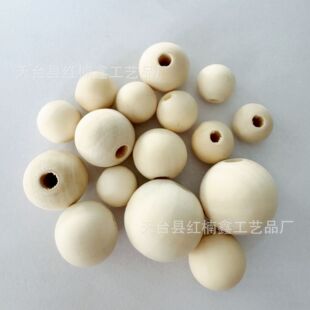 in stock large hole wooden beads 8-50mm handmade beaded log loose beads lotus round beads diy wood jewelry accessories