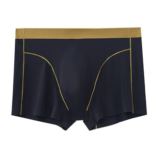 Wholesale in stock snow fly nylon material underwear men's ice silk refreshing breathable high elastic comfortable boxer underwear