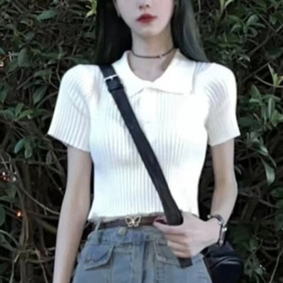 Summer Salt Wear Wear Wear Wear Wear Small Light Mature Wind Hong Kong Flavor Sweet Spicy Fried Street Top Denim Skirt Two-piece Suit Women