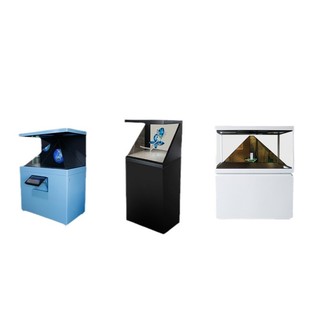 360-degree holographic projection display cabinet naked eye 3D pyramid holographic phantom imaging three-dimensional suspension display cabinet