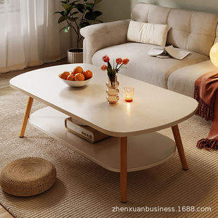 Solid Wood Coffee Table Small Apartment Living Room Home Tea Table Bedroom Simple Rental House New Modern Simple Small Table
