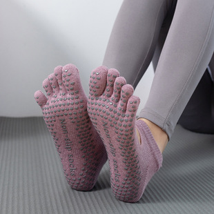 Toesox Same Quality Backless Yoga Socks Non-Slip Pilates Socks Four Seasons Yoga Five Finger Socks