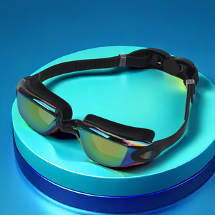 Cross-border swimming goggles HD waterproof anti-fog swimming goggles men and women adult colorful electroplating swimming goggles