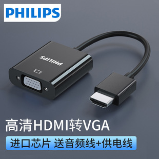 Преобразователь кабеля Philips HDMI в VGA с аудиоприставкой SWR1620, подключенной к кабелю проекционного дисплея