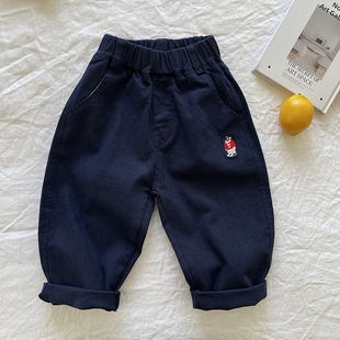 [Mountain View] Children's Pants 2025 Spring Children's Pants Boys and Girls Stretch Casual Pants Cotton Pants Boys Pants