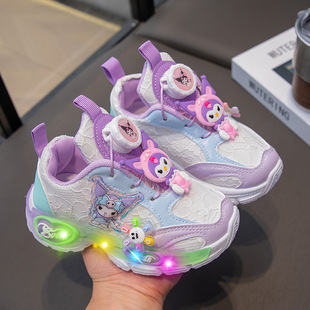 Куломи весенняя и осенняя спортивная обувь Sanrio дышащая мягкая подошва нескользящая беговая обувь Coolomi детская повседневная детская обувь