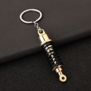 Car Shock Absorber Keychain Car modification shock absorber hanging metal model key pendant 4s shop gift cross-border