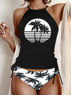 2025 Cross-border Exclusive for Amazon AliExpress Independent Station Casual Comfortable Letter Printed Crewneck Vest Ladies
