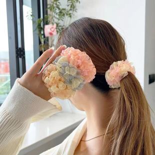 Head Rope Mesh Ball Hair Rope High Stretch High Ponytail Hair Ring Hair Strap Fresh Sweet Hair Hair Headwear