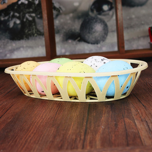 Spot Easter egg 4*6cm fruit plate basket spotted foam Easter egg cartoon toy egg decoration