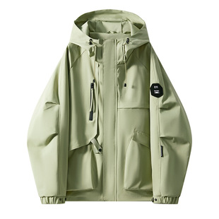 Jacket Men's Coat Hooded 2025 Spring New Arrival Men's Korean Style Slim-fit Youth Eaulets All-match Outdoor Top